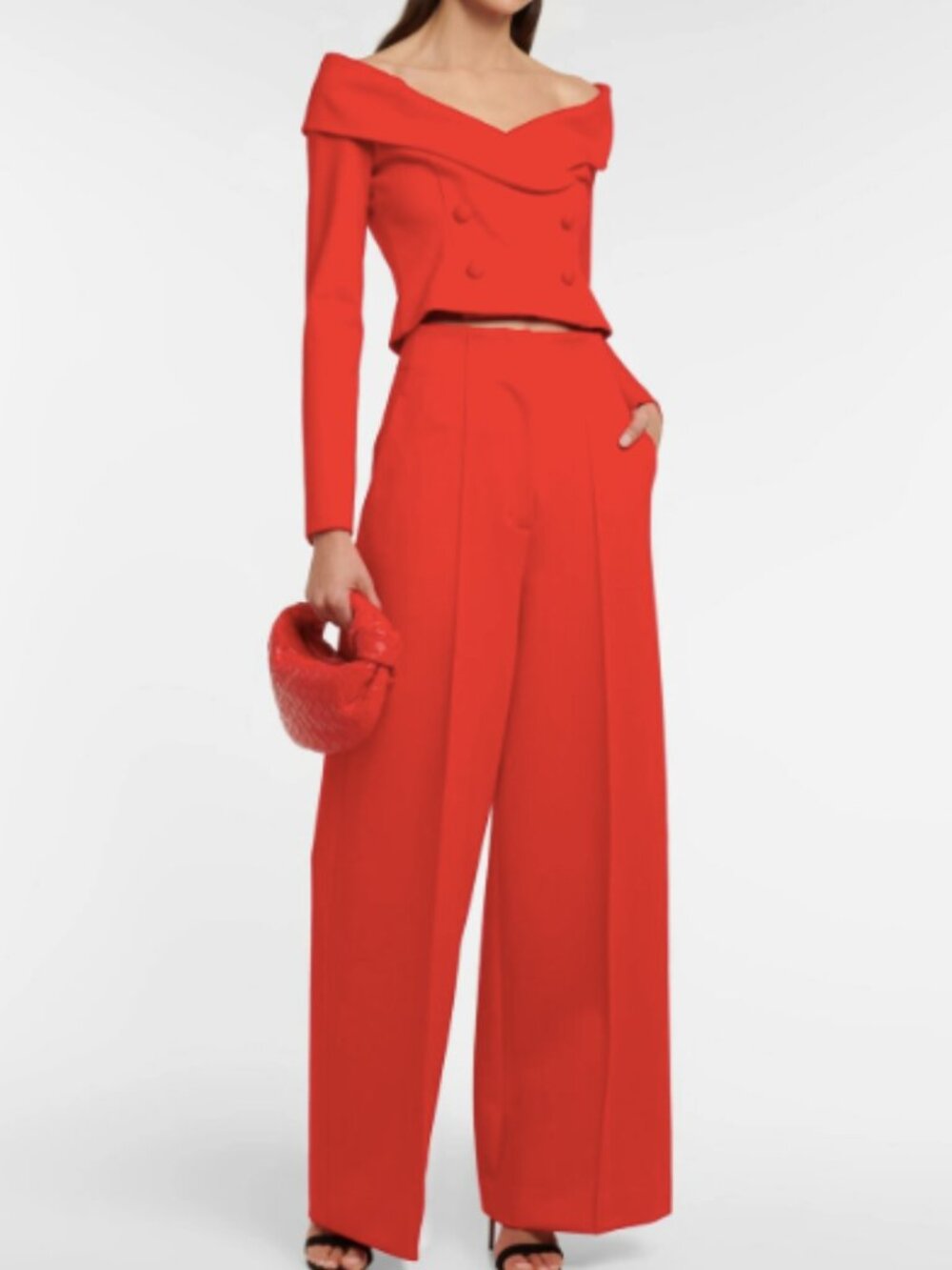 Dorothee Schumacher Punto Extra wide leg Pants Red size 32 - Picture 1 of 16